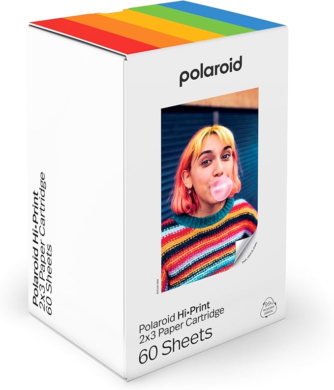 Polaroid Hi-Print Paper - 2x3 Photo Paper Cardridge - 60 Photos (6356)