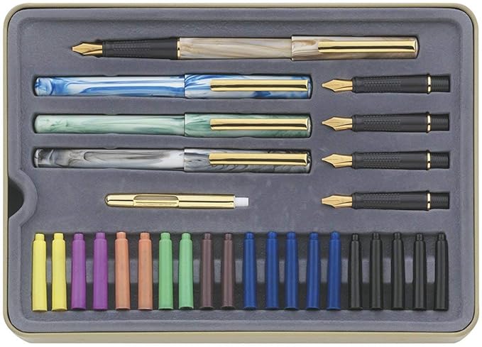STAEDTLER calligraphy pen set, ideal for all skill levels, 899 SM5, Assorted, 33 Piece Set