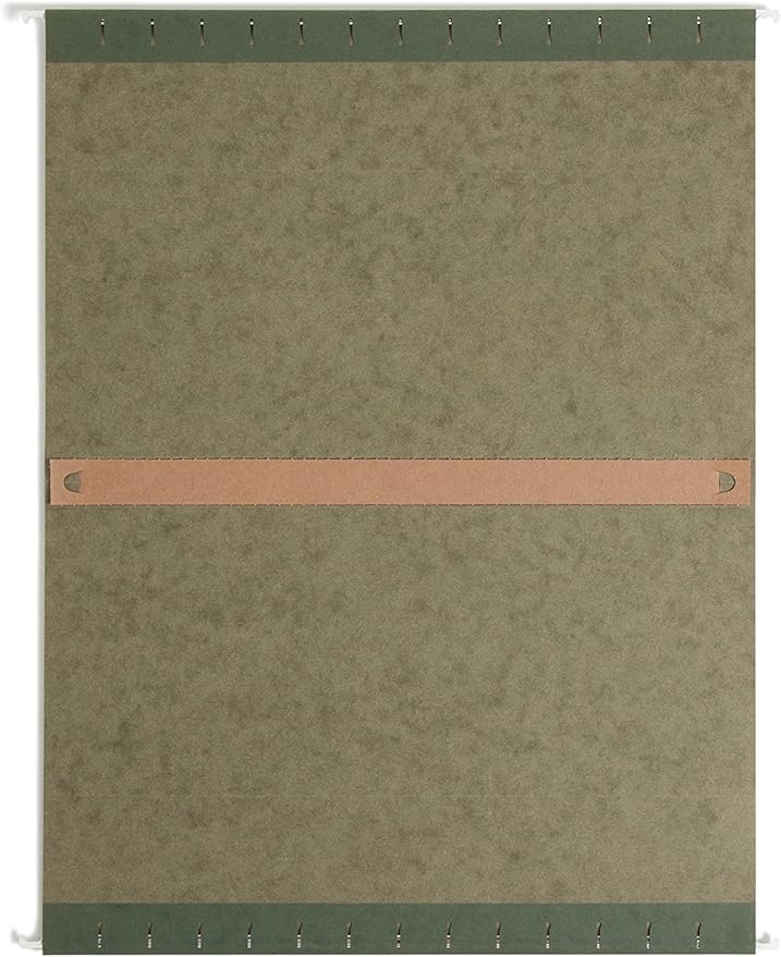 Smead Hanging File Folder with Tab, 1/3-Cut Adjustable Tab, Legal Size, Standard Green, 25 per Box (1-Inch Expansion, Legal)