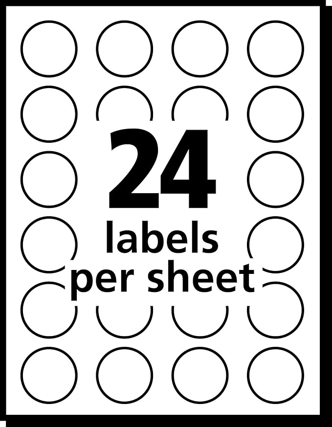 Avery Removable Color-Coding Labels, Removable Adhesive, Assorted Colors, 3/4" Diameter, 1,008 Labels (5472) (Pack of 2)