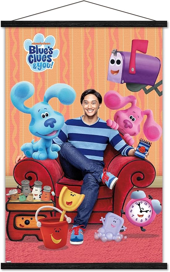 Blue's Clues - Group Wall Poster with Magnetic Frame