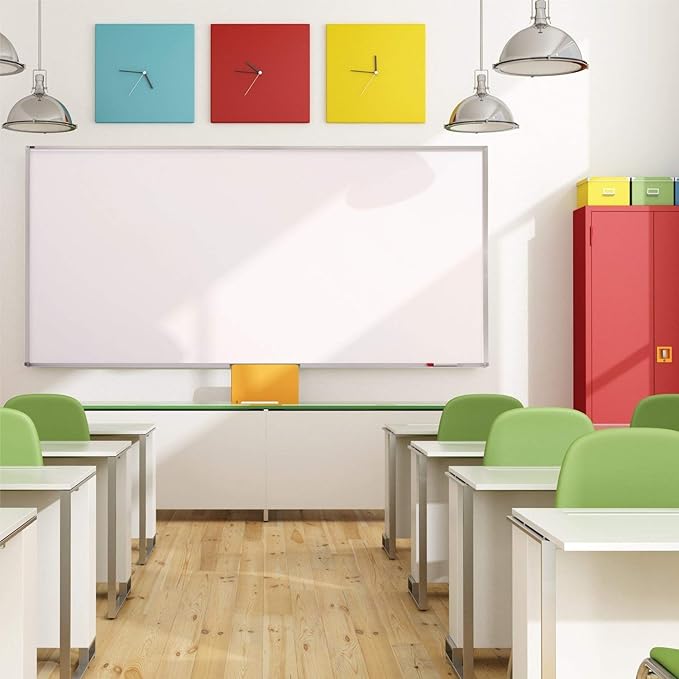 Quartet Porcelain Whiteboard, Magnetic Dry Erase White Board, 48"W x 36"H, Aluminum Frame (PPA304)