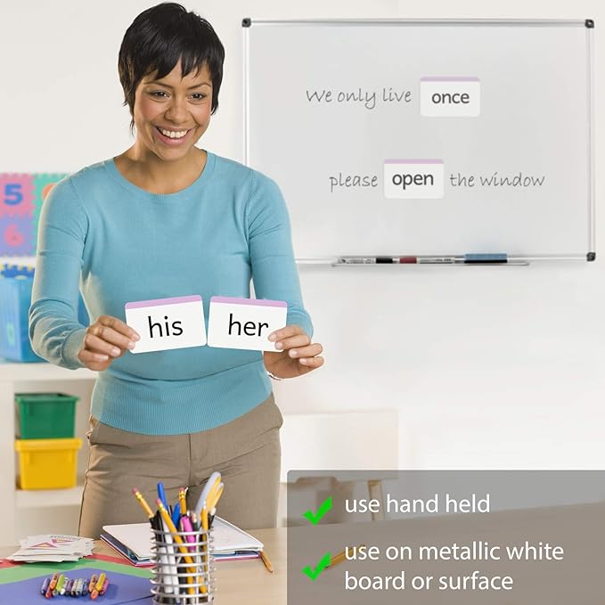 1st Grade Sight Words Magnetic Flash Cards(First Grade) - 41 Sturdy Large Dolch Cards for Literacy of Beginning Readers, Homeschool, Teachers and ESL