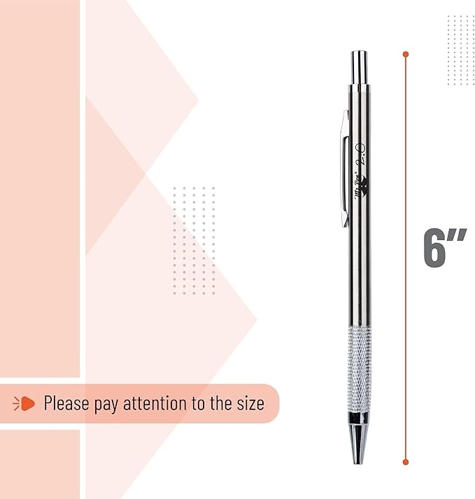 Mr. Pen- 2mm Mechanical Pencil, Metal, 2mm, Drafting Pencil, Metal Mechanical Pencils, Drawing Mechanical Pencils, Lead Holder