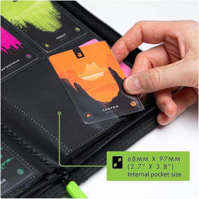 Vault X 4 Pocket Trading Card Zip Binder, 160 cards, Premium Exo-Tec Album Material, 20 Side-Loading Pages, Folder for Collectible Card Games, Sports, TCG (Red)