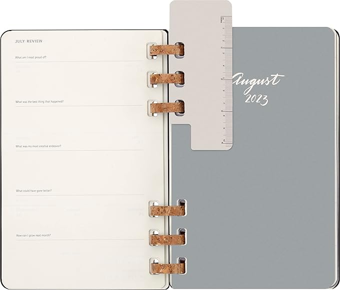 Moleskine 2024 Spiral Academic Planner, 12M, Large, Black, Hard Cover (5 x 8.25)