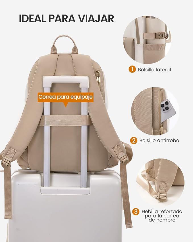 LOVEVOOK School Backpack for Girls Boys,Bookbag for Teen with Pouch Pocket for Large Capacity Cup, Waterproof School Bookbag, Preppy Backpack Travel Daypack with 15.6 inch Laptop Compartment