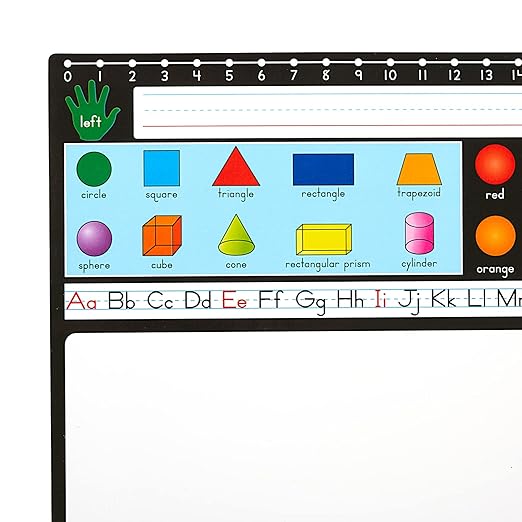 Really Good Stuff Dry Erase Desktop Helper - Set of 24 - Primary
