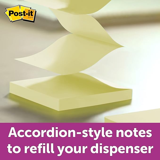 Post-it® Pop-up Note and Flag Dispenser with Pop-up Style Notes and 1" Flags, Black, 1.6" x 7.6" x 4.1"