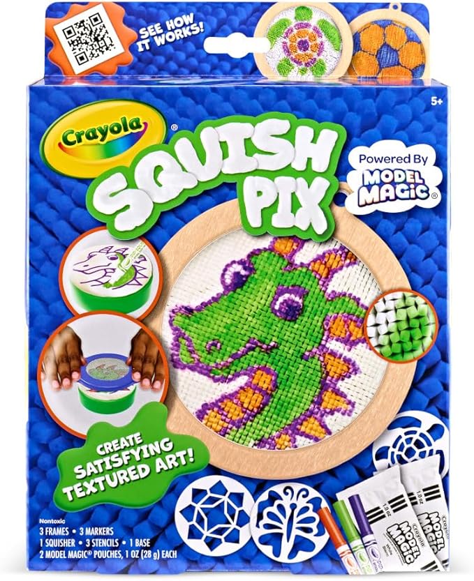 Crayola Squish Pix, Model Magic Art Kit for Kids, Textured Arts & Crafts, Coloring Activity, Gift for Kids, Ages 5+