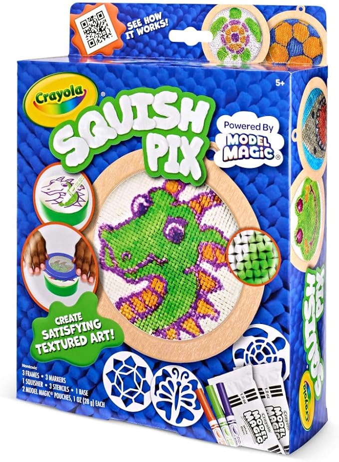 Crayola Squish Pix, Model Magic Art Kit for Kids, Textured Arts & Crafts, Coloring Activity, Gift for Kids, Ages 5+