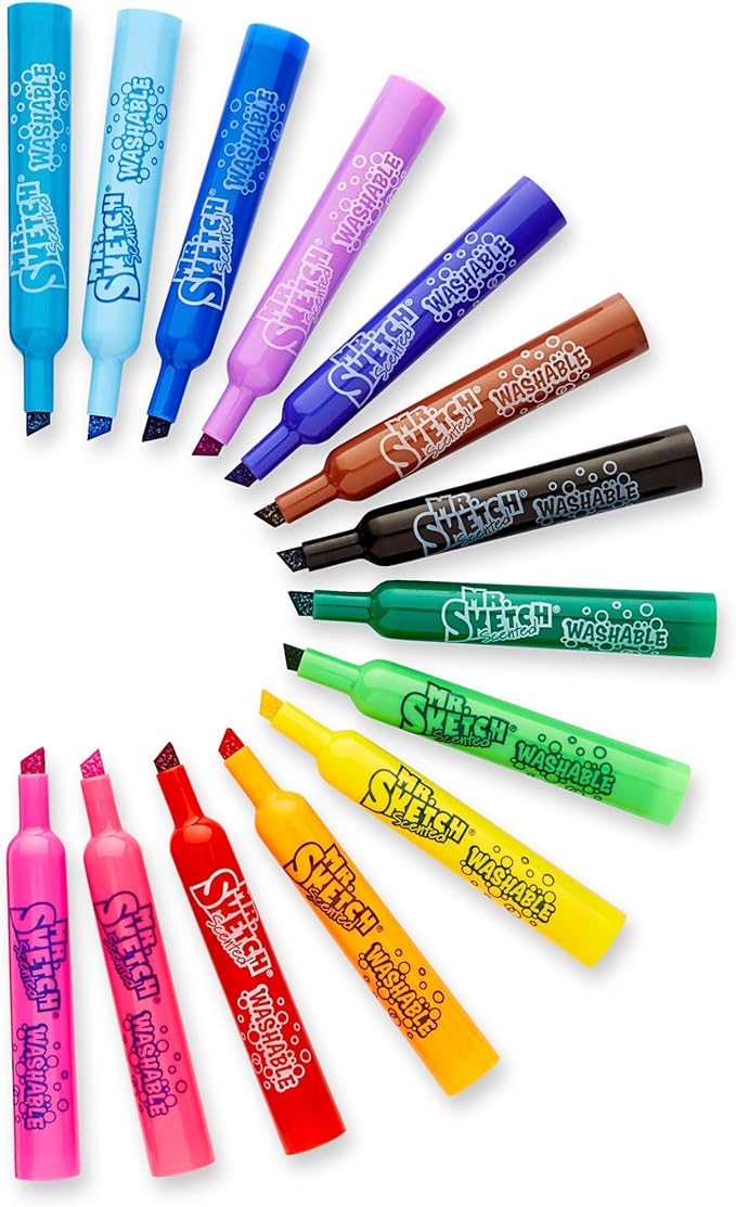 Mr. Sketch® Scented Markers,Chisel Point,Assorted,14 Count (Pack of 8)