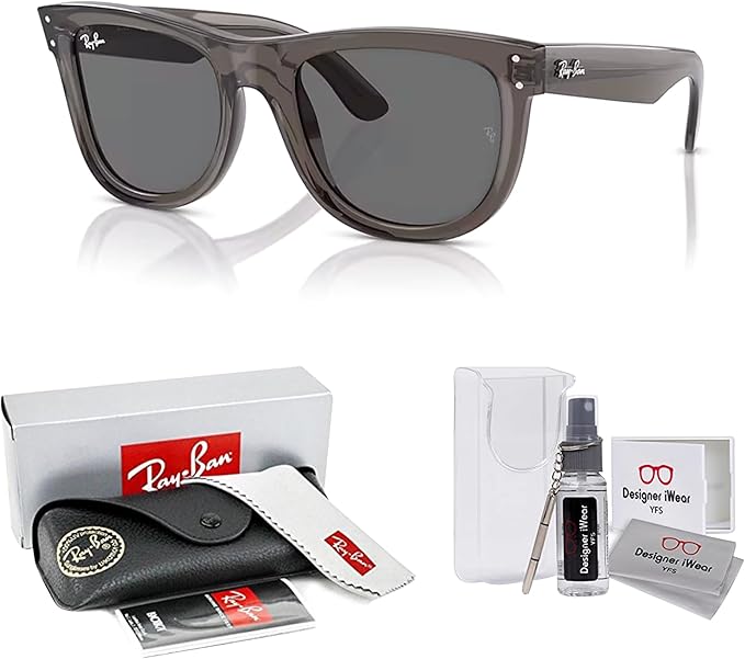 Ray-Ban Wayfarer Reverse RBR0502S Square Sunglasses for Men for Women +BUNDLE with ACCESSORY EYEWEAR KIT