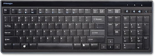 Kensington Slim Type Wired Keyboard (K72357USA),Black