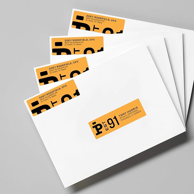 Avery Print-to-The-Edge Printable Address Labels, 0.75" x 2.25", Matte White, Sure Feed Technology, Laser & Inkjet Printable, 750 Blank Labels, Great for Mailing, Branding, and More (6870)