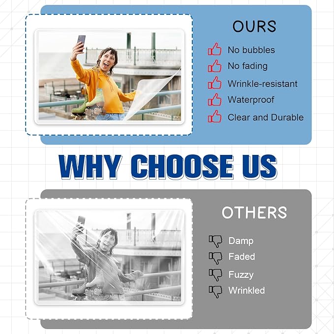 200 Pack 5mil 3“x5" Thermal Laminating Pouches Badge Laminate Pouches Clear Laminated Luggage Tags Printable Laminator Pouches for Business Permits Cards (200, 3"x5"-5mil)