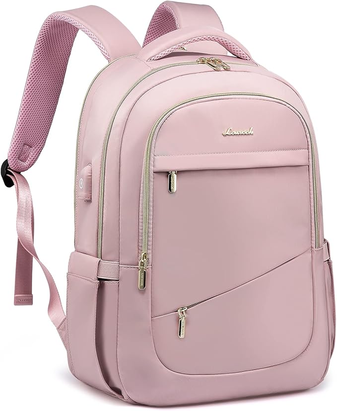 LOVEVOOK Laptop Backpack for Women, Slim Business Laptops Bag with Separate Computer Compartment Stylish Daypack for College Work Travel, Fits 15.6" Laptop