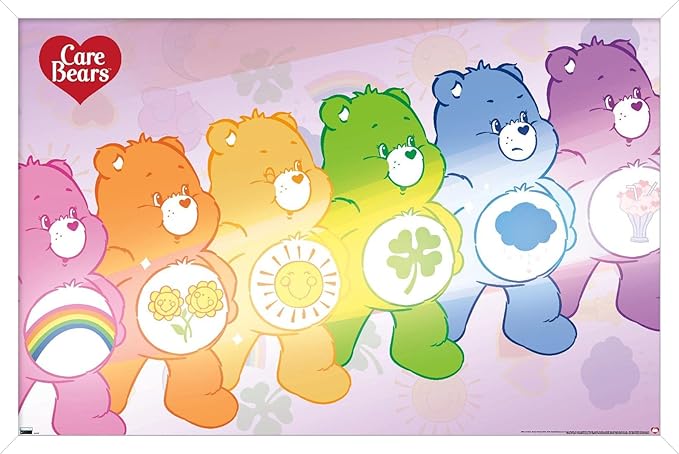 Care Bears - Care Bear Stare Wall Poster, 22.4L" x 14.7W", White Framed Version