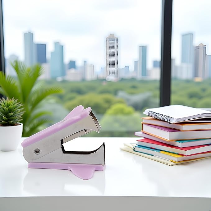 Purple Stapler Puller,Stapler Removals Remover - Staple Puller Tool with Non-Slip Grip for School,Teachers, Students,and Home Desk Staplers
