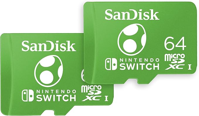 SanDisk 64GB 2-Pack microSDXC Card, Licensed for Nintendo Switch (2x64GB) - SDSQXAO-064G-GN6Z2