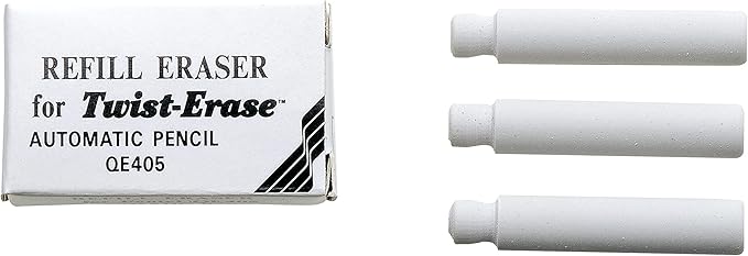 Pentel Refill Erasers Twist-Erase Series Pencils - Pack of 36 (E10)