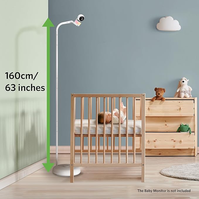 LeapFrog Floor Stand Accessory, Compatible with Most Cameras, Adjustable Camera Mount for Crib, Secure and Stable Design, Safe and Secure Monitoring, Over-The-Crib View, Quick Setup
