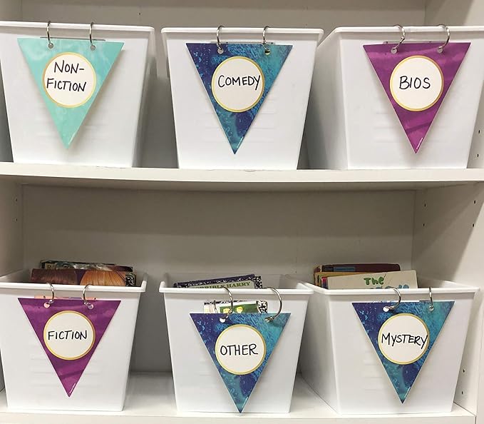 Carson Dellosa 36-Piece Galaxy Pennants, Science and Space Theme Cutouts, Marble and Gold Party Decorations, Name Tags, Bulletin Board, and Classroom Decor