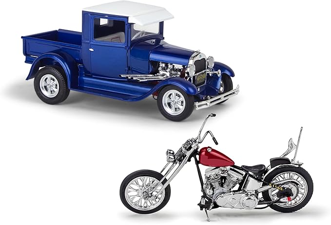 Revell 14565 1929 Ford Model A Hot Rod Pickup with California Street Chopper 1:25 Scale 205-Piece Skill Level 5 Model Building Kit