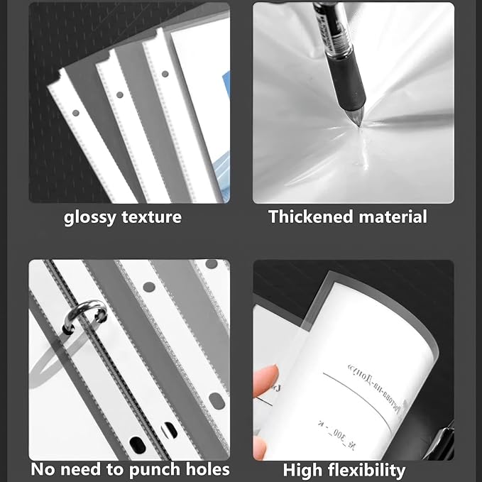 Sheet Protectors 8.5 x 11 inch Clear Page Protectors for 3 Ring Binder,50 Pack Plastic Sleeves for Binders，Top Loading Plastic Sleeve for Binders, Letter Size, documents and Photos, Office Supplies.