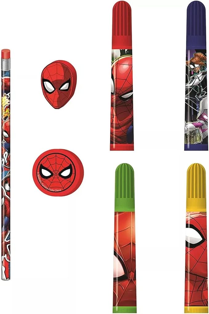 Creative Spiderman Complete Art Kit – Coloring, Painting & Drawing Supplies – Perfect for Home, School, Parties or Travel