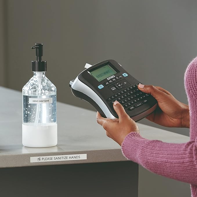 DYMO Label Maker 210D Label Maker, 2 Lines, 6 1/10w x 6 1/2d x 2 1/2h, 3" (1738976)