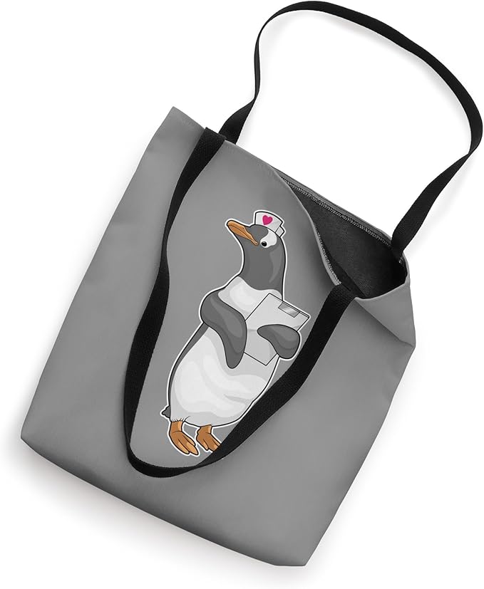 Penguin Nurse Clipboard Tote Bag