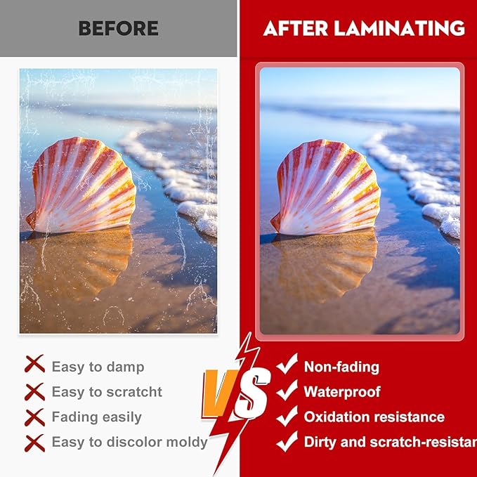 CAREGY Thermal Laminating Pouches, 520 Pack 3 Mil, 9 x 11.5 Inches Laminating Sheets Paper for Laminator, Clear, Letter Size, Office and School Supplies