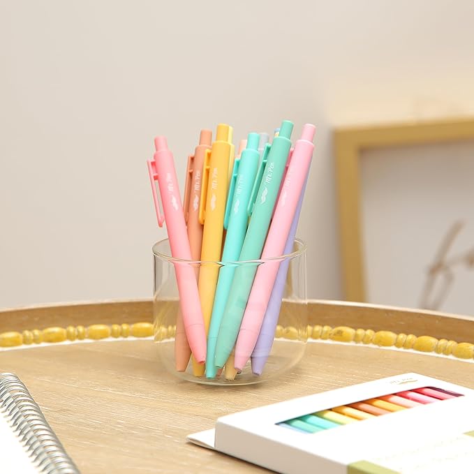 Mr. Pen- Retractable Gel Pens, 12 Pack, Assorted Colors, Fast Dry, Gel Pens Fine Point 0.7mm