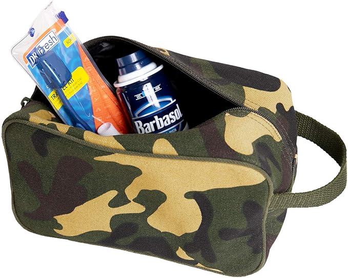 Rothco Heavyweight Canvas Travel Dopp Kit - Shave and Shower Toiletry Organizer