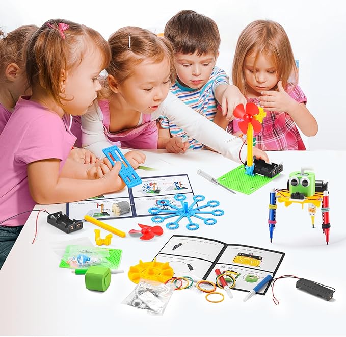 STEM Robotics Kit - STEM Toys for Age 8-13, Boy Robot Toys for 6 7 8 9 10 Year Old Boys Birthday Gifts, Science Kits Arts and Crafts for Kids 8-12, Engineering Building Kids Activities 6-8