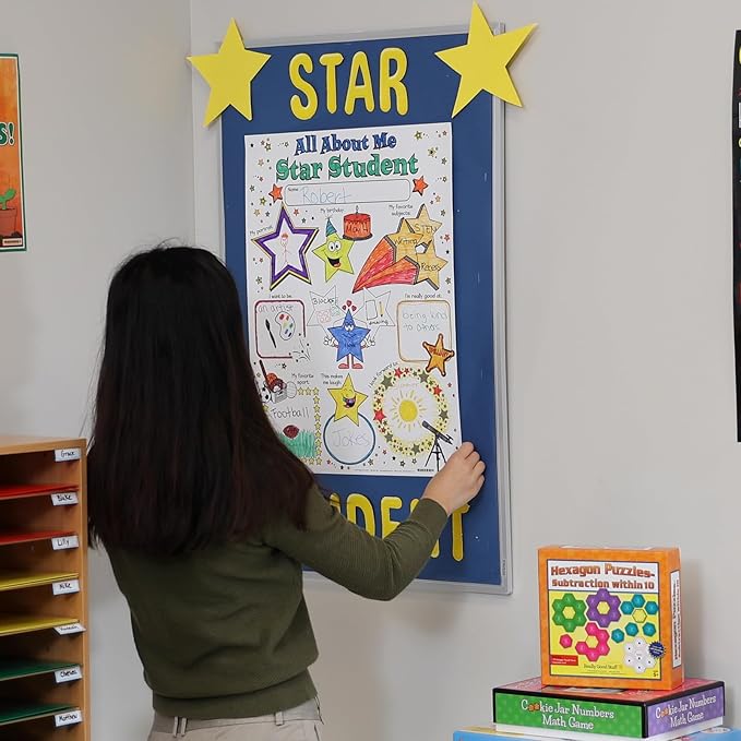 Ready-to-Decorate All About Me Star Student Posters - 24 Posters