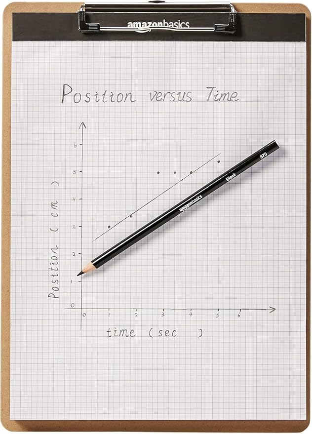 Amazon Basics Hardboard Office Clipboard, Letter Size, 9" x 12.5", Brown, 12-Pack