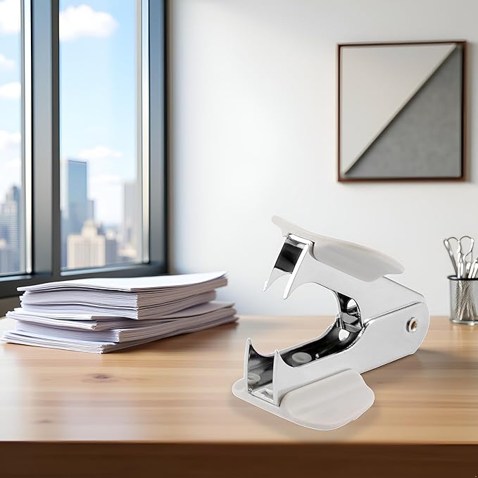 White Steel Pine Style Staple Remover for 24/6 26/6 Staple Removers Office and School Supplies