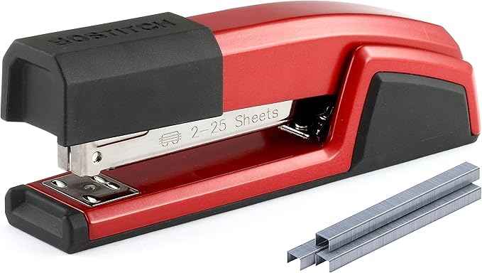 Bostitch Office Epic Metal 3 in 1 Stapler, 25 Sheet Capacity, Includes 210 Staples in Staple Storage Compartment & Integrated Remover,
