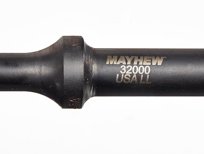 Mayhew Tools 32000 Pneumatic Taper Punch, 1/4" x 6", Black Oxide Finish