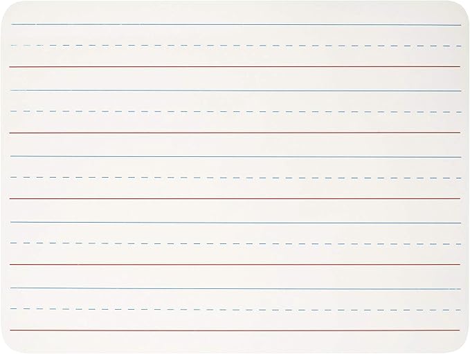 Charles Leonard Dry Erase Lapboard, 9 x 12 Inches, Masonite, One Sided, Lined White, 1 Each (35115)