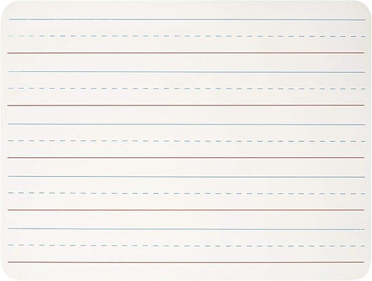 Charles Leonard Dry Erase Lapboard, 9 x 12 Inches, Masonite, One Sided, Lined White, 1 Each (35115)