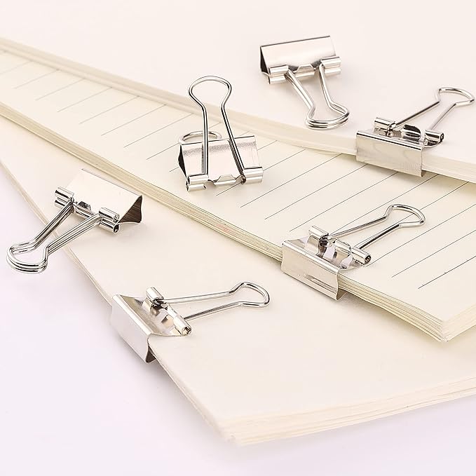 Mr. Pen- Small Binder Clips, 50 pcs, 0.75", Small Size, Silver Metal Binder Paper Clips, Paper Clamps for Office Supplies, Home, School, Business, Document Organizing