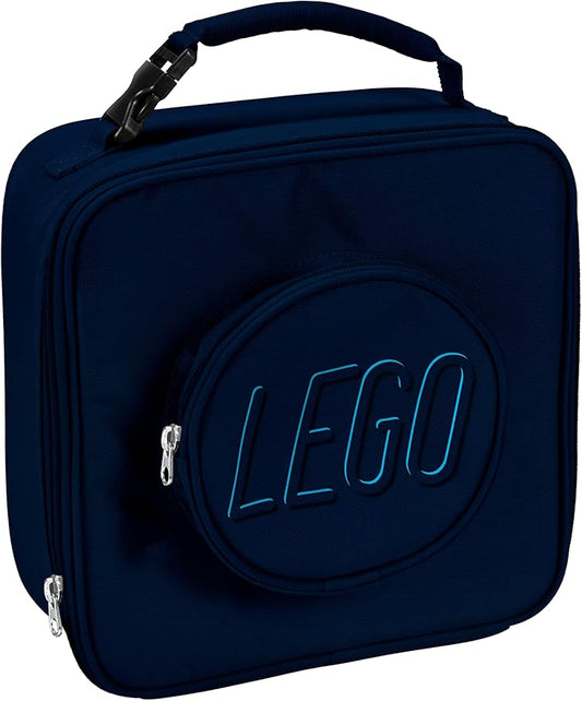 LEGO Brick Lunch Bag, Navy, Unisex, Polyester, 12"