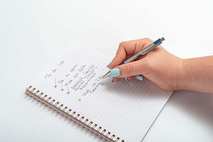 Zebra Pen F-301 Ballpoint Blue Ink Fine Point 0.7mm Pen, Easy-Glide Ink, Stainless Steel Retractable, Non-Slip Grip, Professional Design, Ideal for Office, Journal and Planner Use, 2-Pack (27122)