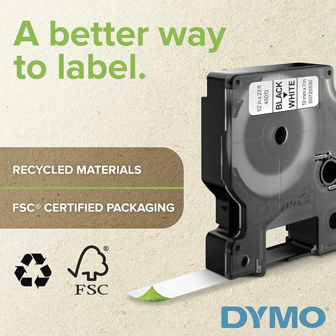 DYMO 3/8" Clear Permanent Pol