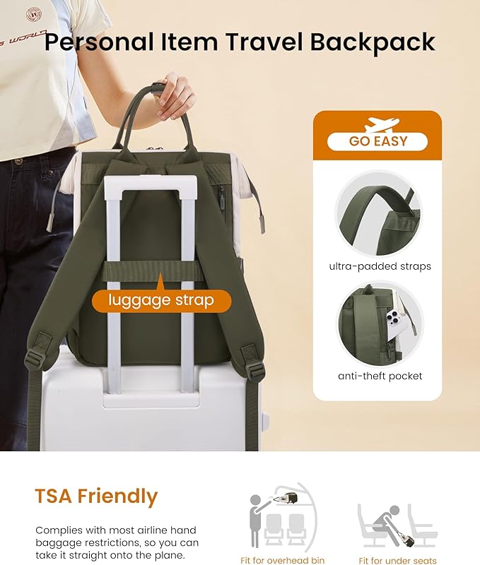LOVEVOOK Puffer Laptop Backpack for Women, 17 Inch Work Backpack purse for Nurse Teacher, College Back to School Bookbag for Teen Girls, Personal Item Travel Bag Computer Daypack for Daily Commute