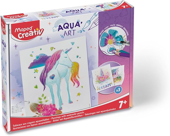Maped Helix USA Creativ Activity Kit - 1 Set - Multicolor 14 Pack - Ages 7+ - Mess-Free Creativity - Easy Color Blending - Metalized Foil Accents - Child-Friendly Design