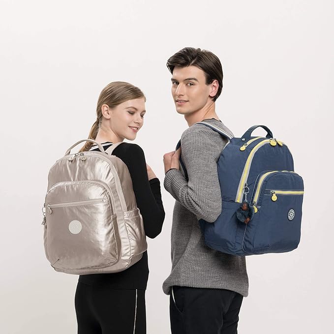 Kipling Women's Seoul 15" Laptop Backpack, Durable, Roomy with Padded Shoulder Straps, Built-In Protective Sleeve